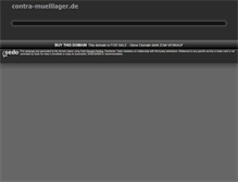 Tablet Screenshot of contra-muelllager.de